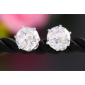 Earings for Woman 18k Gold Gemstone Crystal Jewellery CZ Stud Earrings